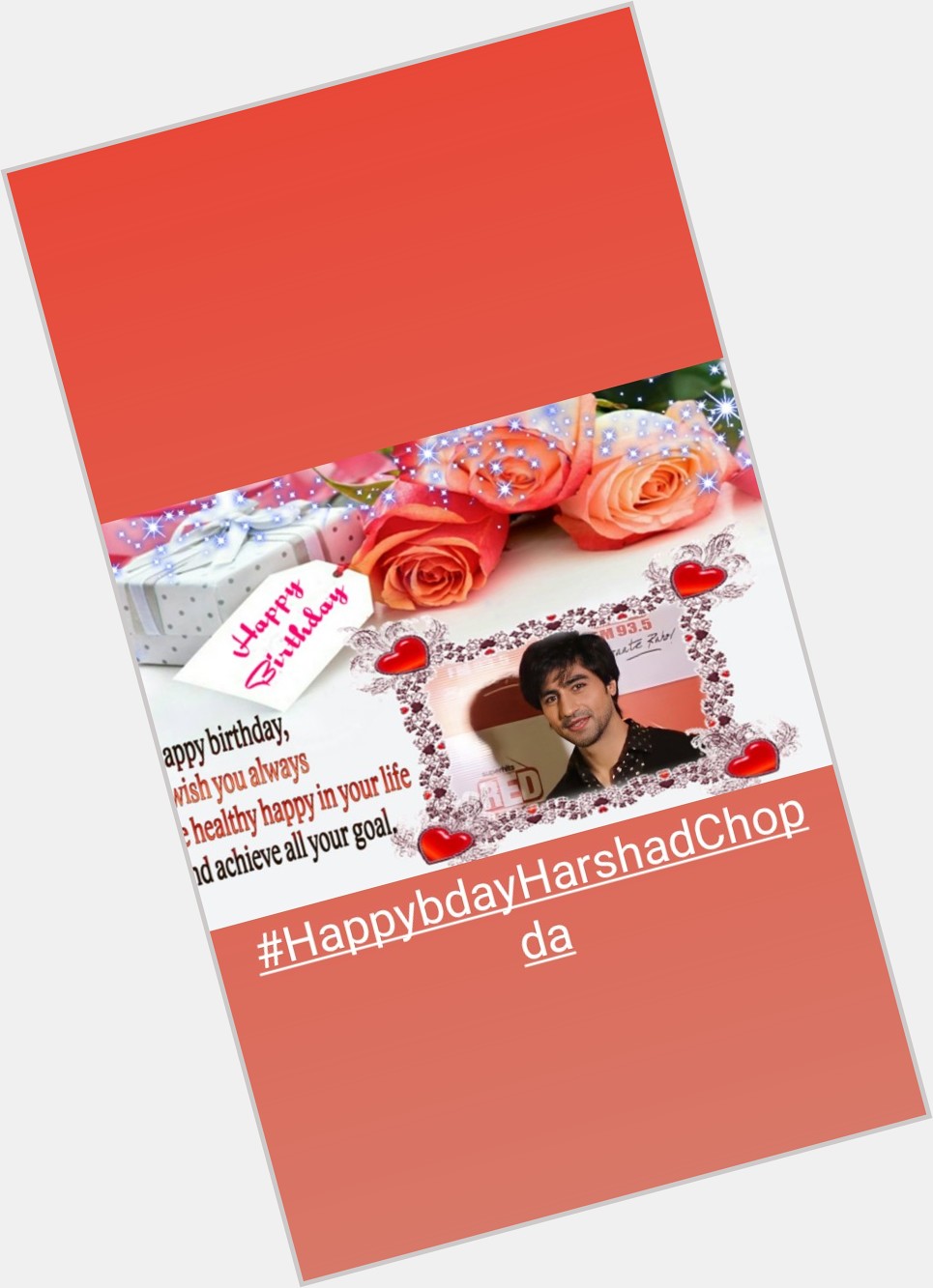 Happy birthday Harshad Chopda 