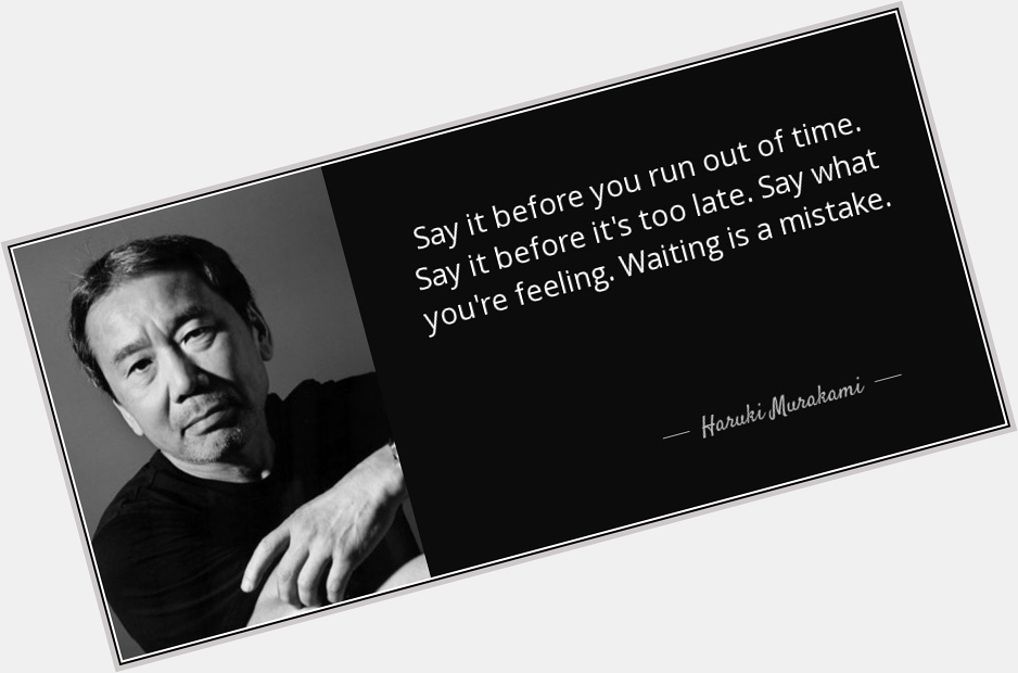 Happy birthday to Haruki Murakami, 72 today! 
