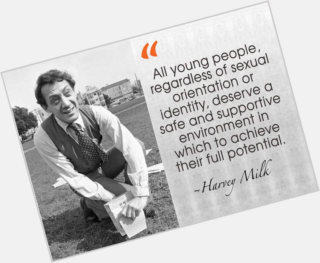 Happy Birthday to Harvey Milk! - pioneering LGBT activist & one of first openly gay politicians in US. 
