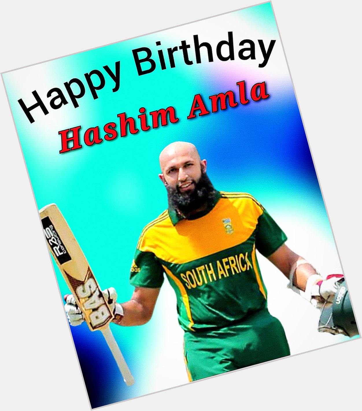 Happy Birthday to one of Cricket great batsman Hashim Amla.  