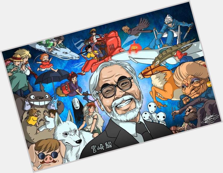 Happy Birthday to the genius Hayao Miyazaki 