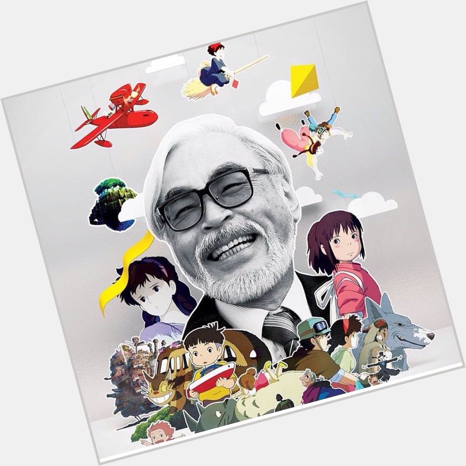 Happy birthday, Hayao Miyazaki! 76yrs old today! 