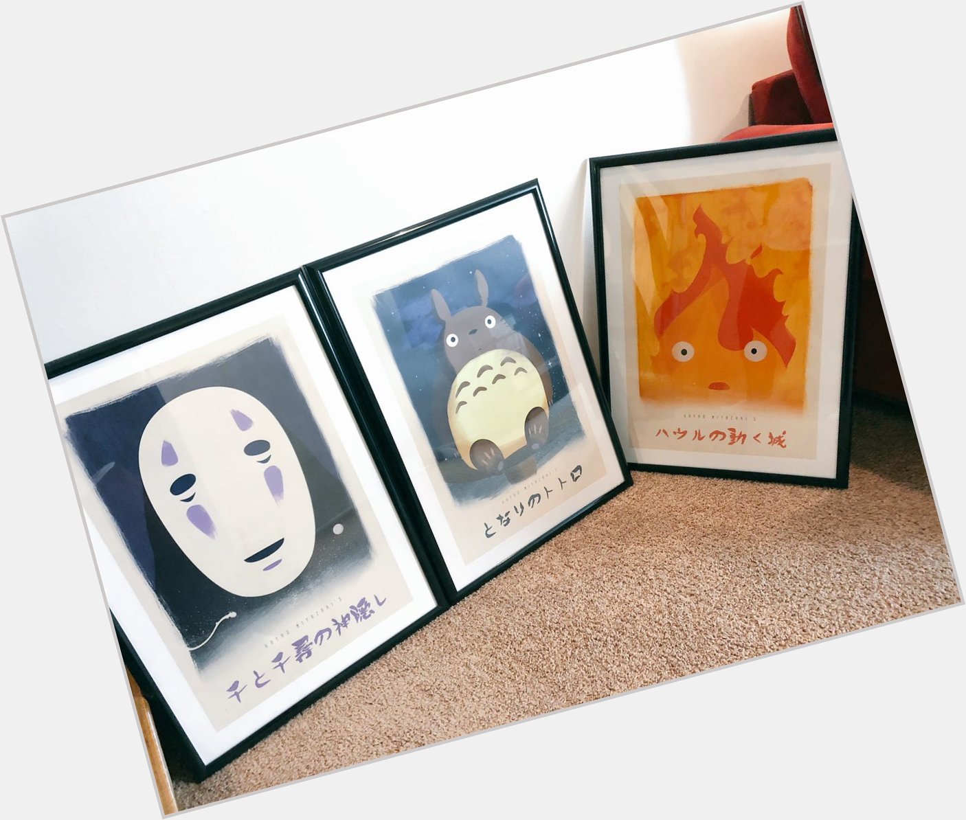 Happy birthday to Hayao Miyazaki! Just got these babies framed last night. 