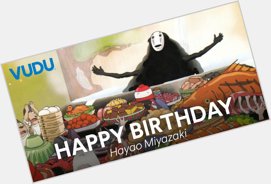 Happy birthday to Hayao Miyazaki. We hope your birthday spread is AT LEAST this good. 