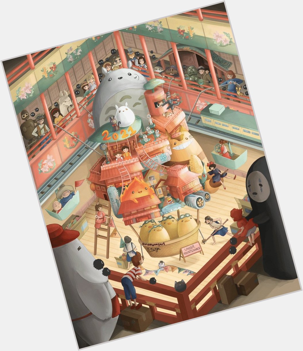 Studio Ghibli FanArt por Vivian Wong  
