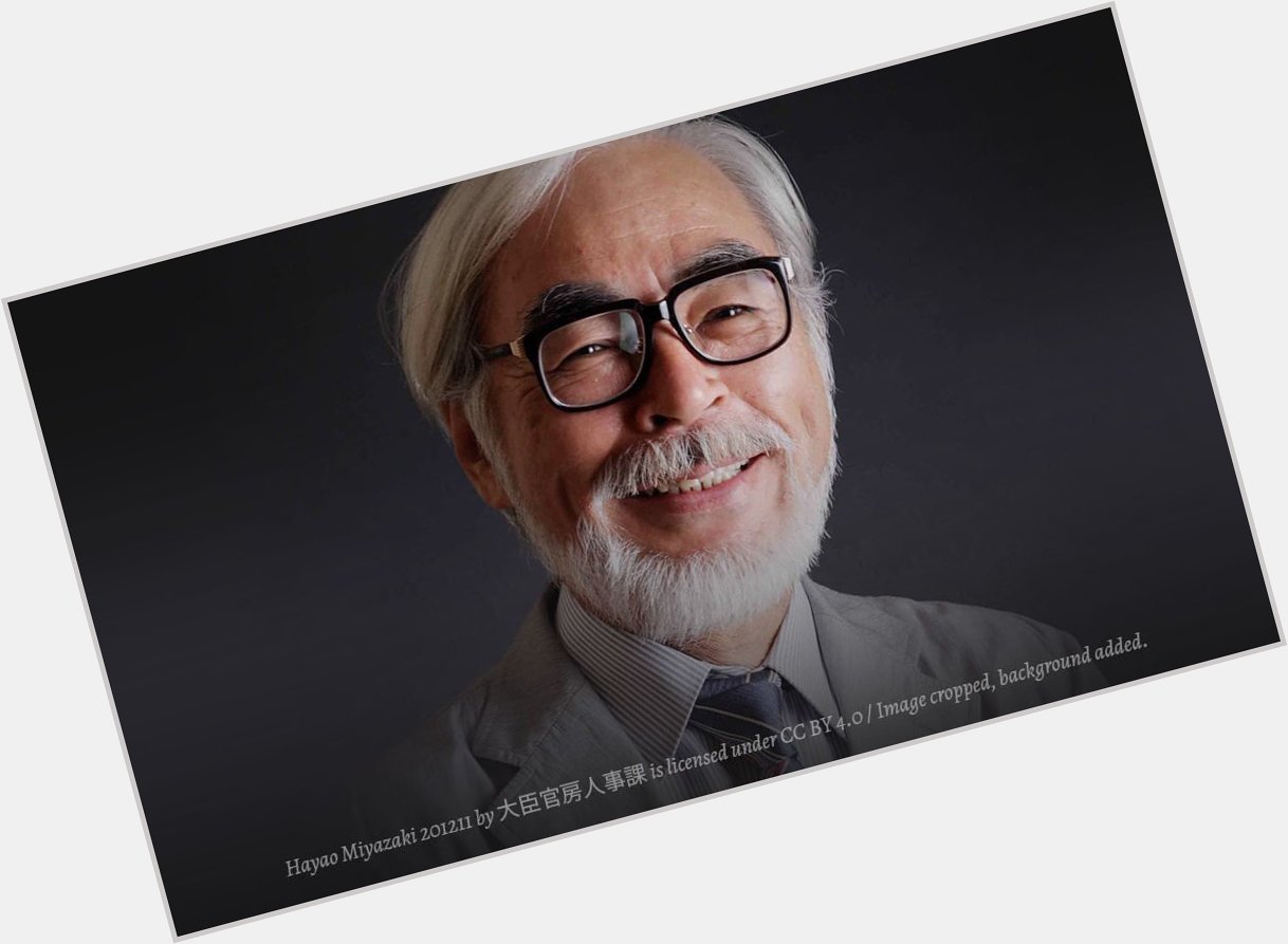 Happy birthday to the man who started it all, the legendary, Hayao Miyazaki! 