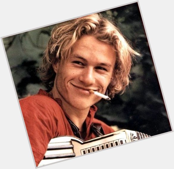 Happy birthday heath ledger, not a single day goes by where im not thinking of u and missing u 