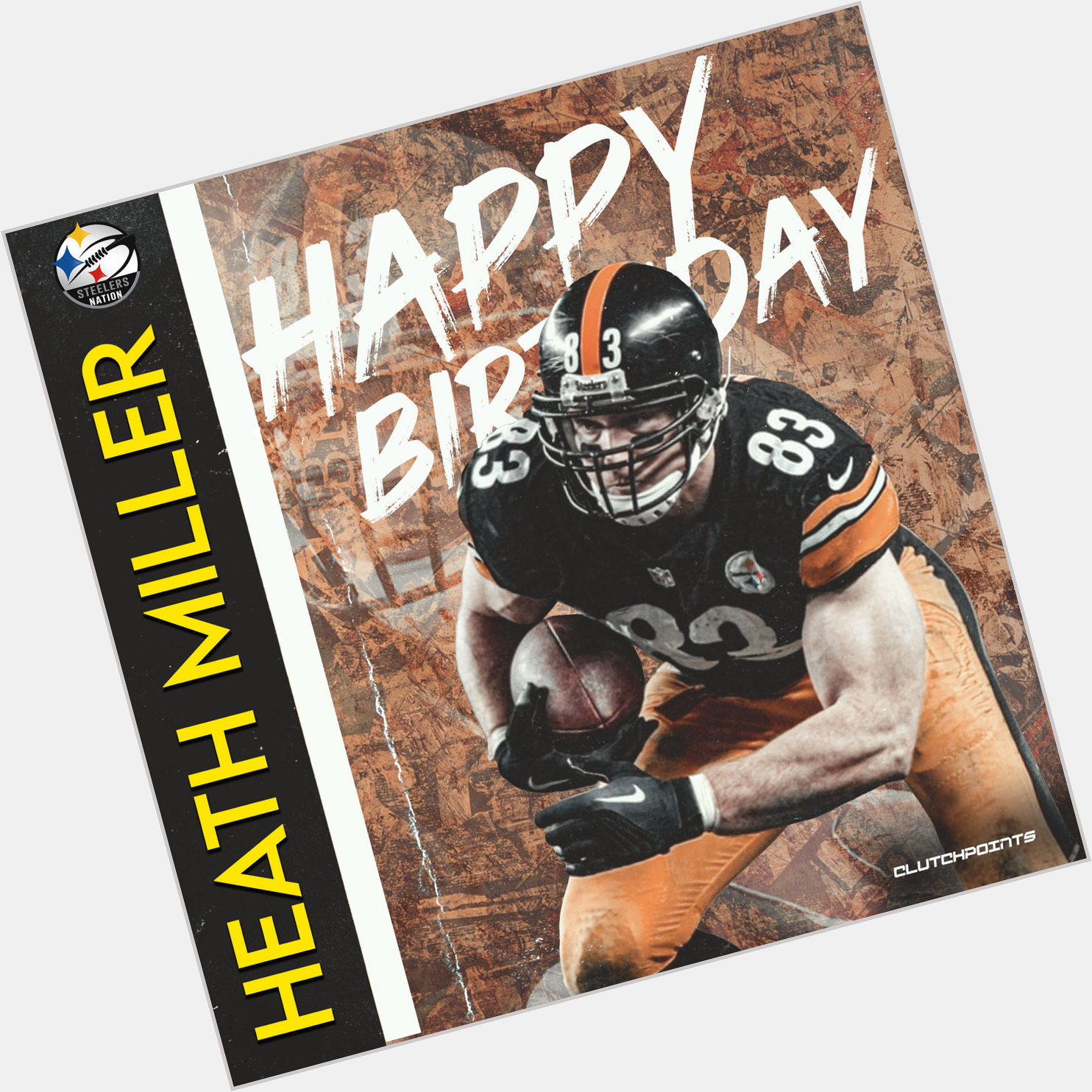 Join Steelers Nation in greeting 2X Super Bowl Champion and 2X Pro Bowler Heath Miller a happy 39th birthday!  