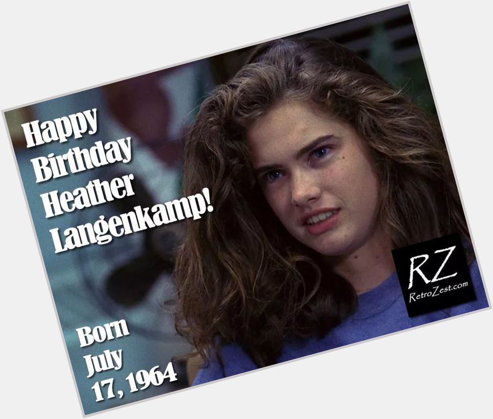 Happy 55th Birthday to actress HEATHER LANGENKAMP of A Nightmare on Elm Street fame! 