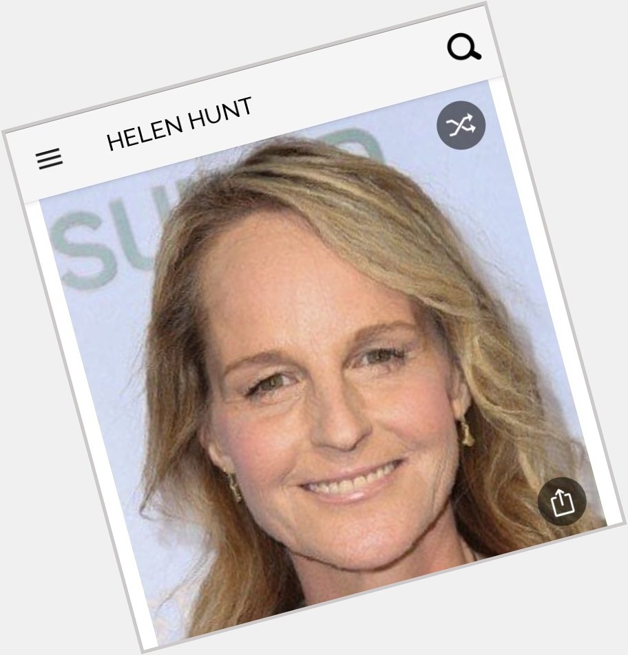 Happy birthday to this great actress.  Happy birthday to Helen Hunt 