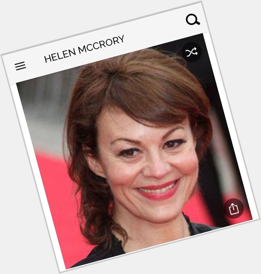 Happy birthday to this great actress.  Happy birthday to Helen McCrory 