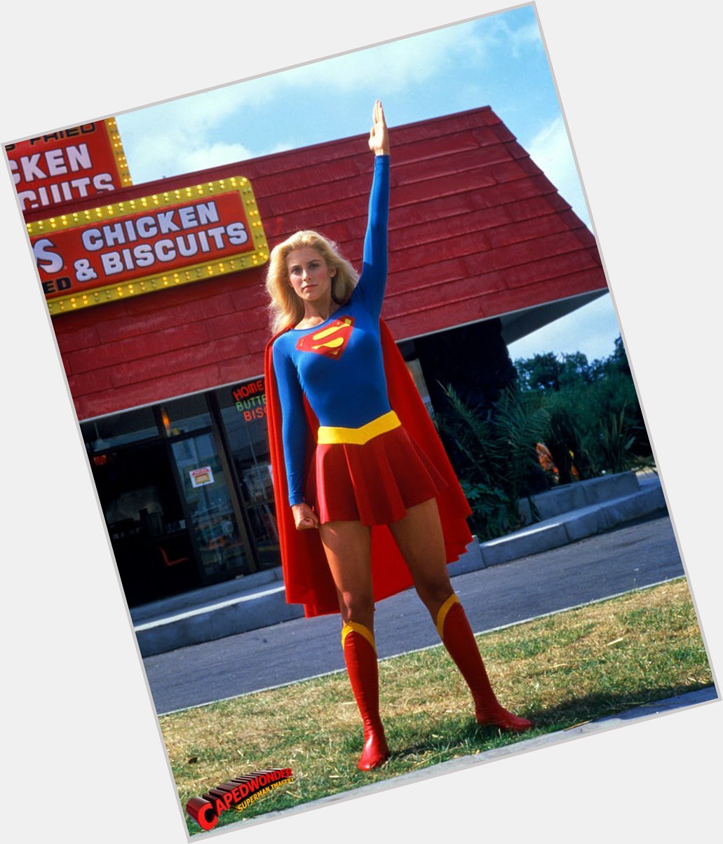 Happy birthday to Supergirl Helen Slater... defender of Popeye\s Fried Chicken stores everywhere. 