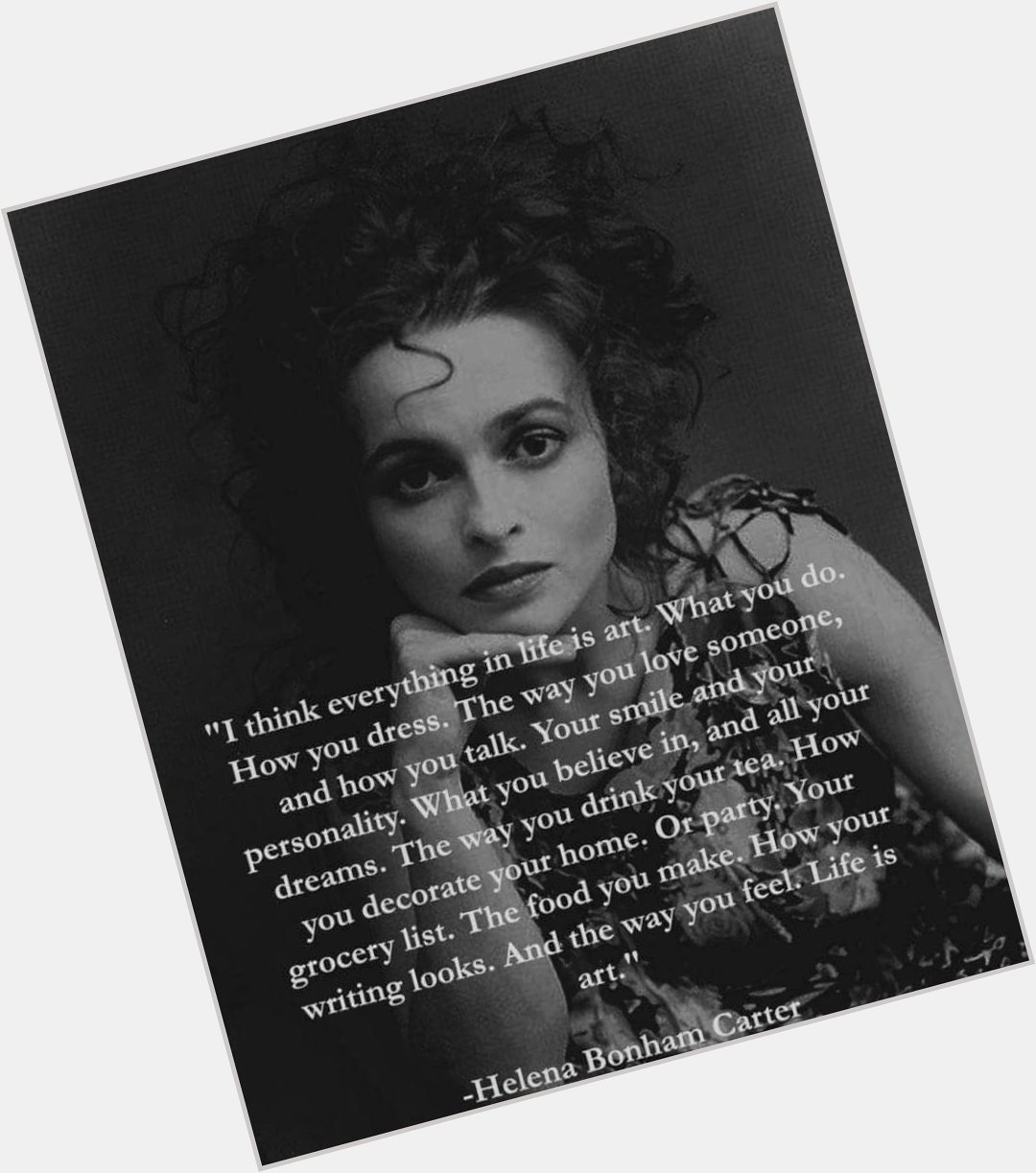 Happy Belated 56th Birthday, Helena Bonham Carter. Keep living your best life. 