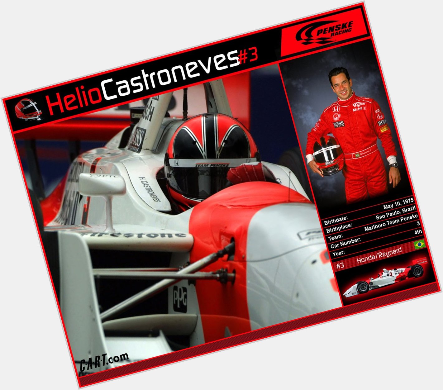 Happy Birthday to 4 time winner Helio Castroneves! 