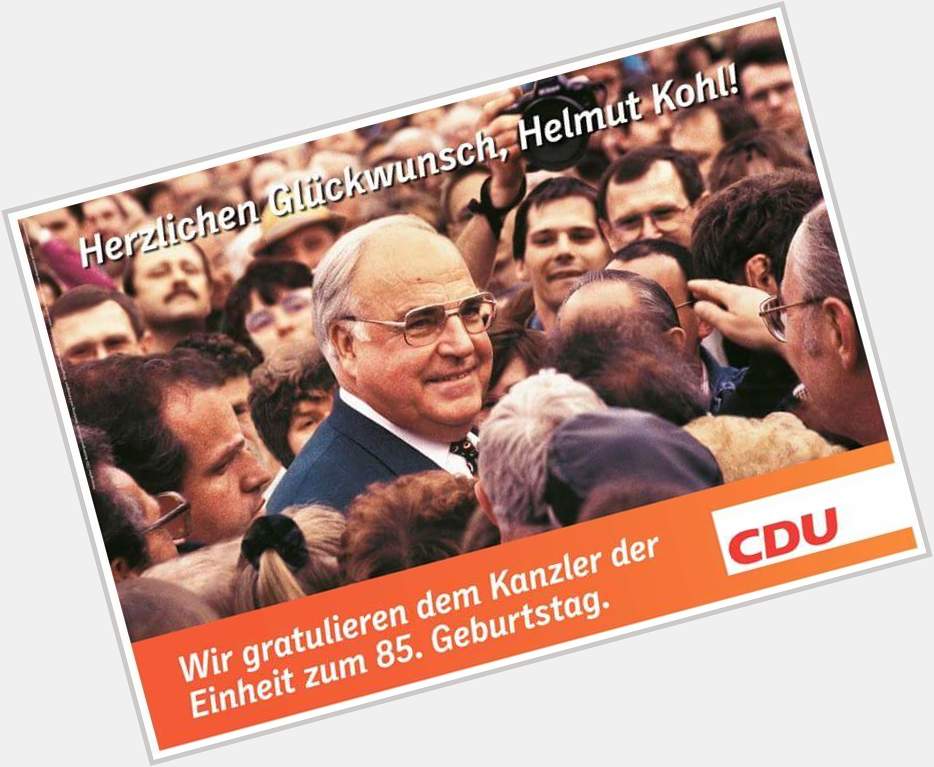 Happy Birthday Helmut Kohl. 