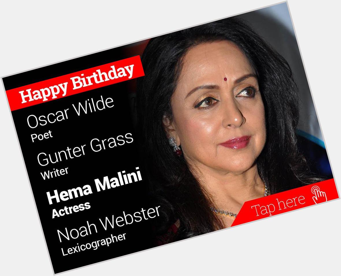 IndiaToday: newsflicks: Happy Birthday Oscar Wilde, Gunter Grass, Hema Malini, Noah Webster 