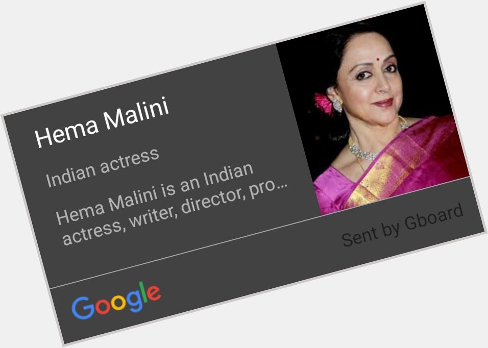 Happy birthday hema Malini ji

Hema Malini, Indian actress 