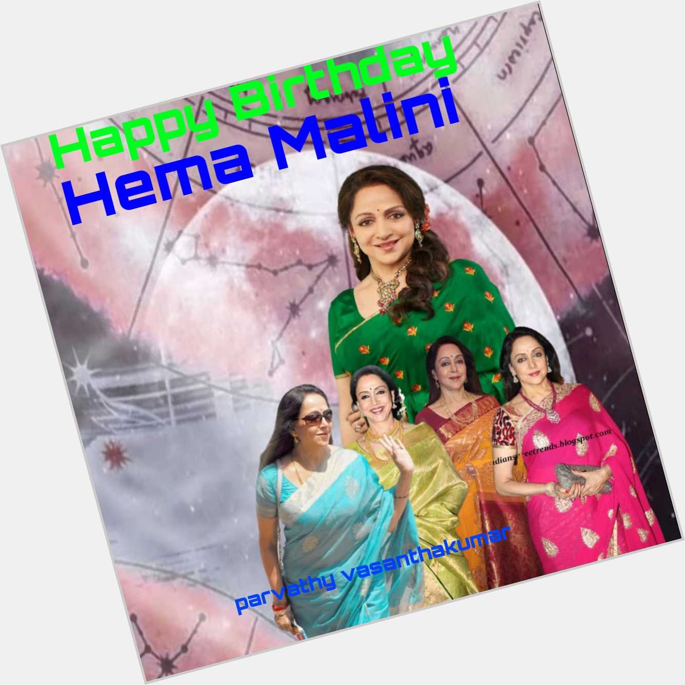 Happy birthday
Hema malini  