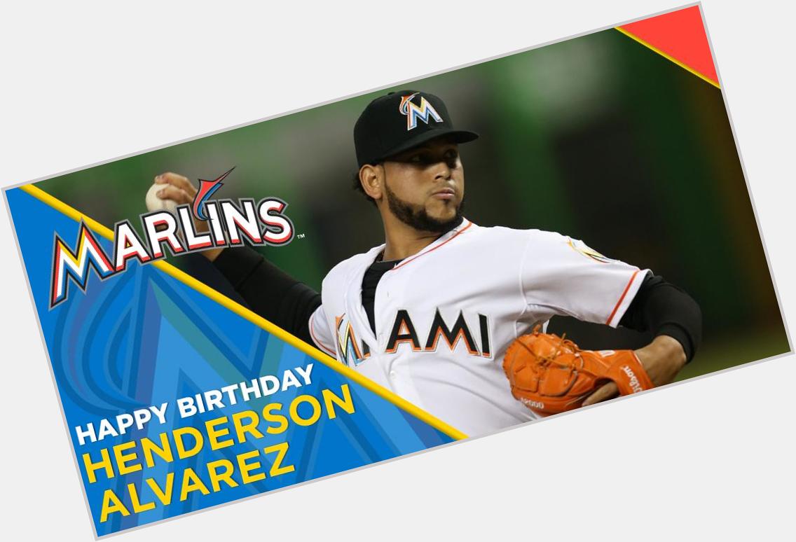 Happy birthday to pitcher, Henderson Alvarez! 