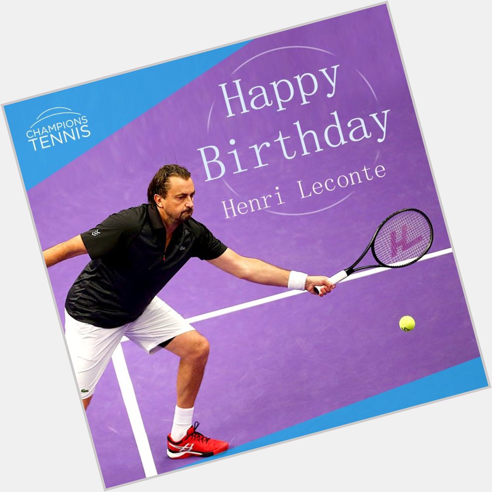 Wishing Champions Tennis legend, Henri Leconte, a very Happy Birthday!    