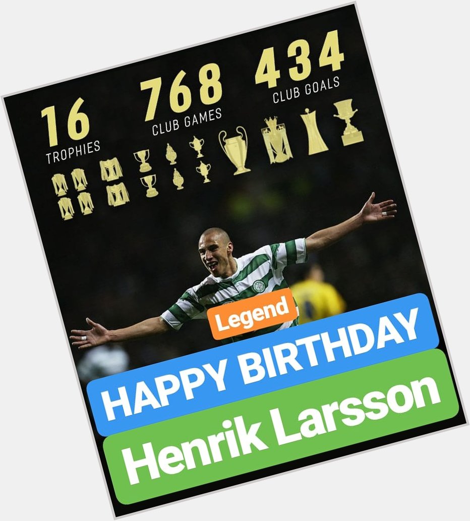 HAPPY BIRTHDAY 
Henrik Larsson 