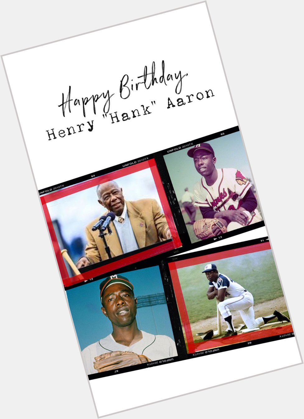 Happy Birthday, Henry Hank Aaron!  