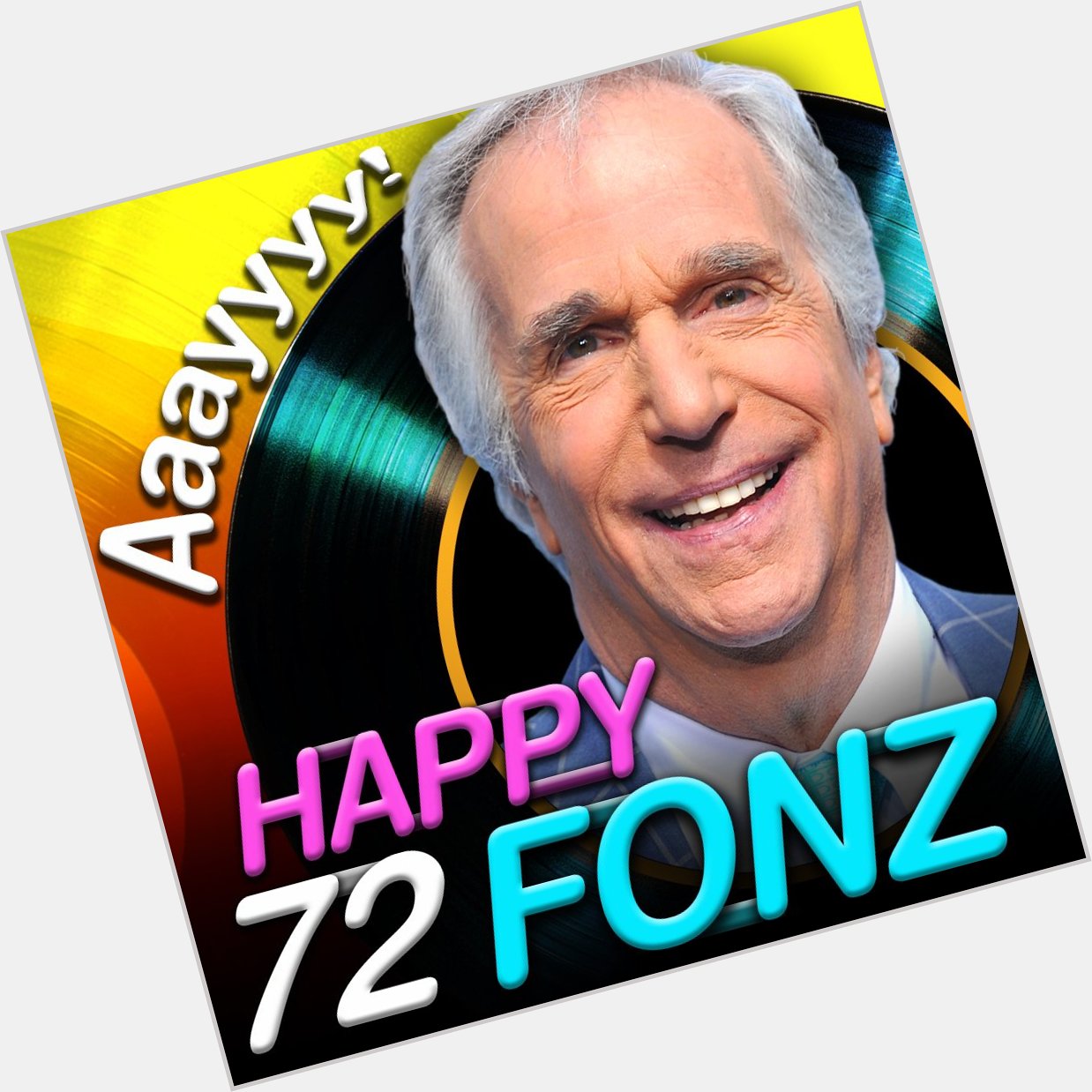 Ayyy! Two thumbs up for the birthday boy... Happy 72nd Birthday to Henry Winkler! 
