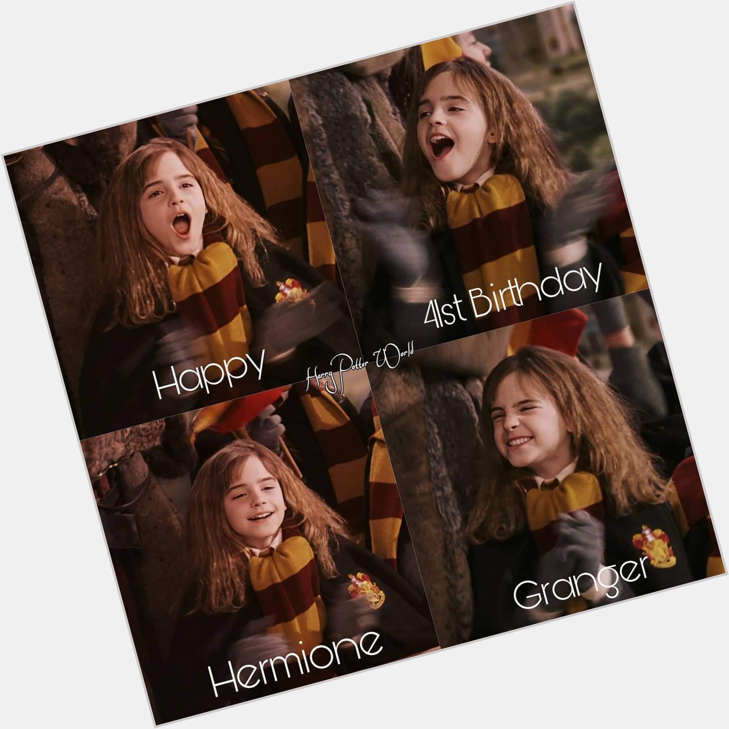 Happy birthday to the brightest witch of her age, Hermione Granger!  