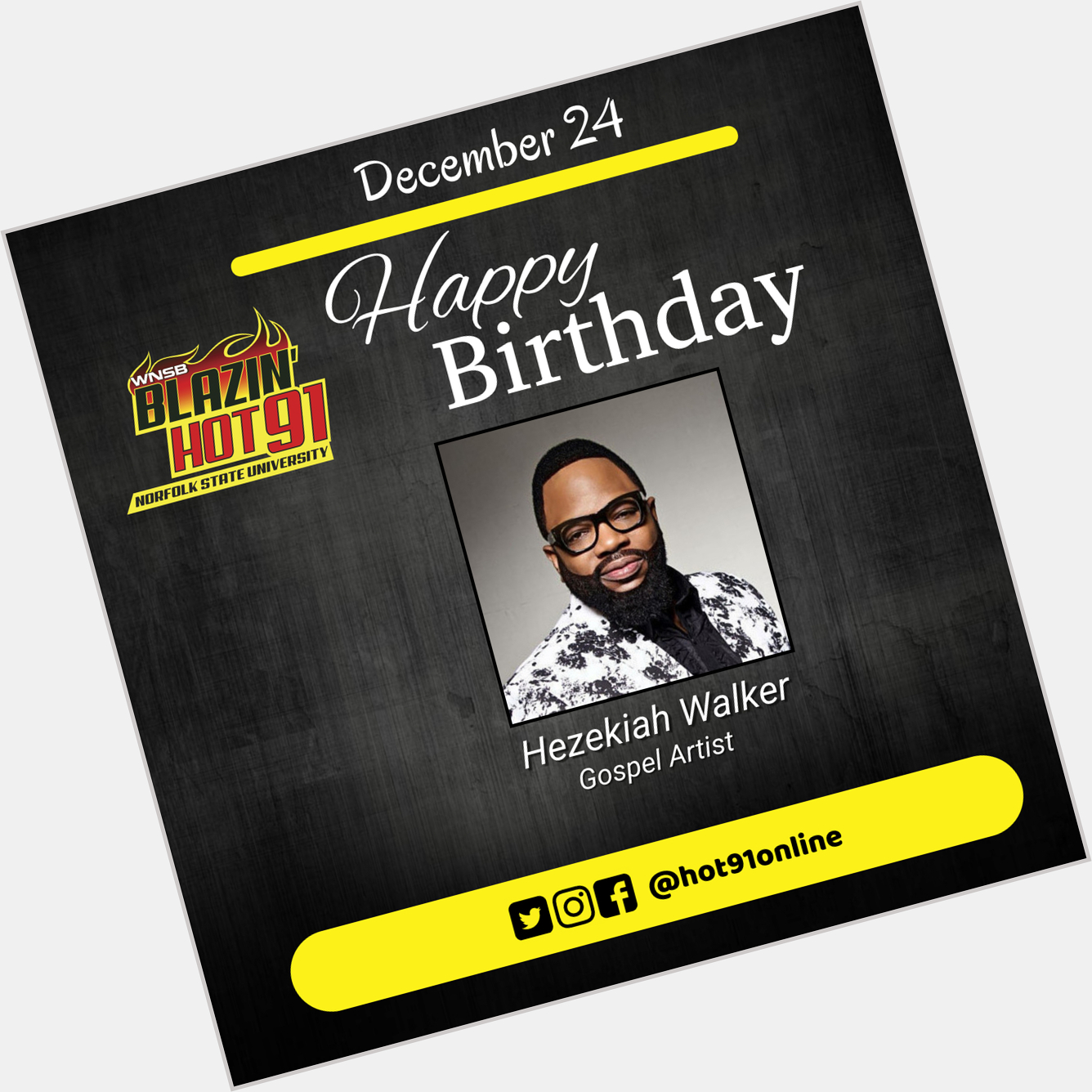 Happy Blazin\ Hot birthday to Pastor Hezekiah Walker   