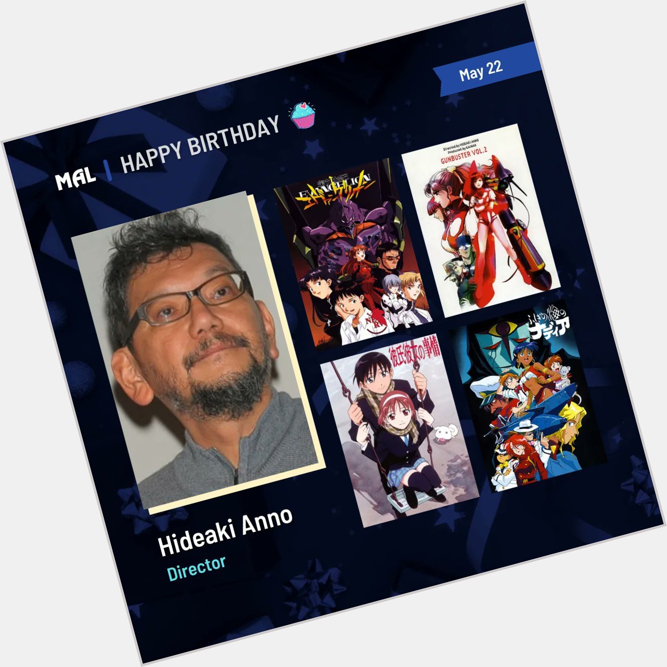 Happy Birthday to Hideaki Anno! Full profile:  