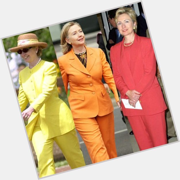 Eonline : Happy 68th Birthday, Hillary Clinton! See all of her colorful pantsuits through 