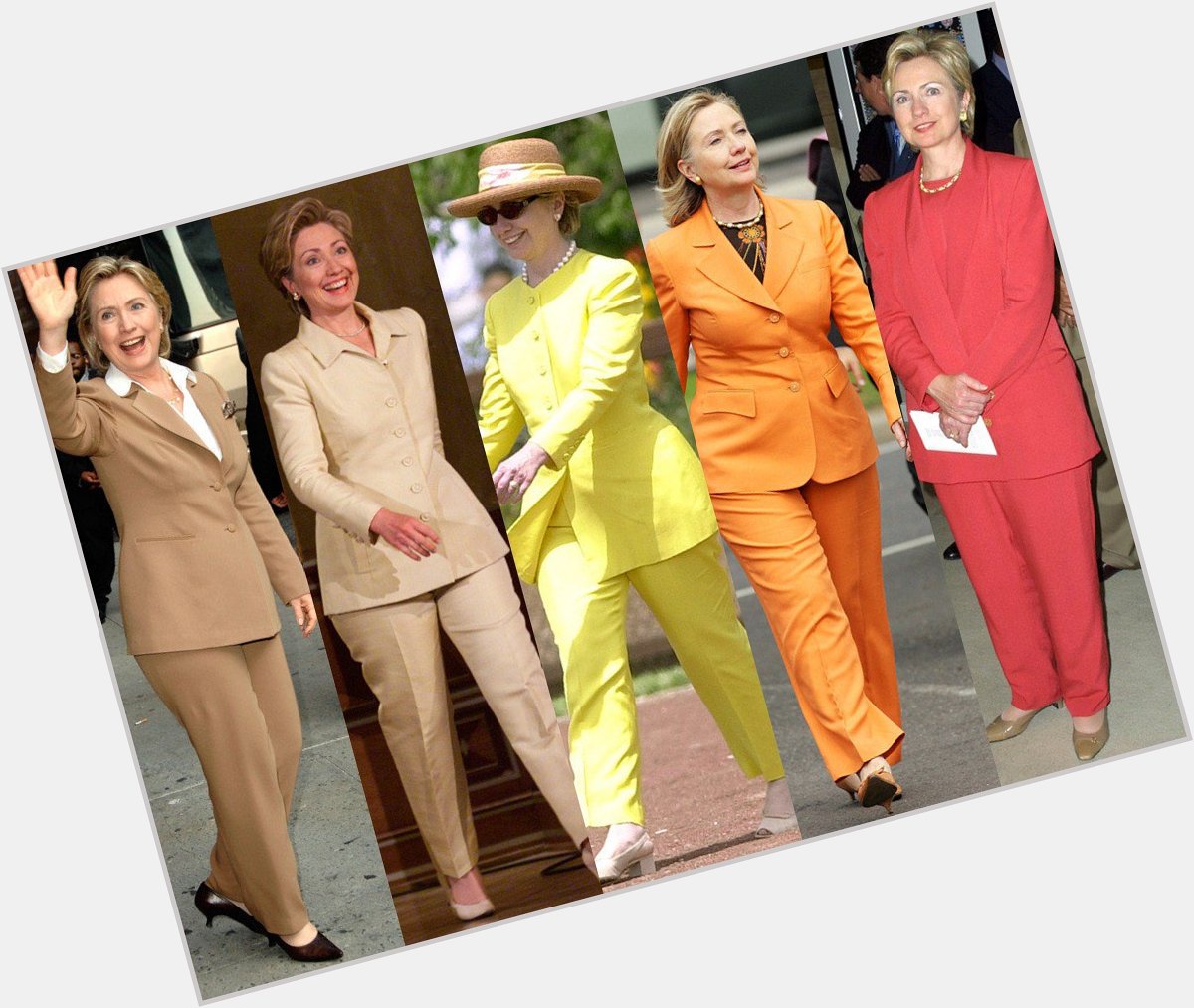 Happy 68th Birthday, Hillary Clinton! See All of Her Colorful Pantsuits Throughout the Years  