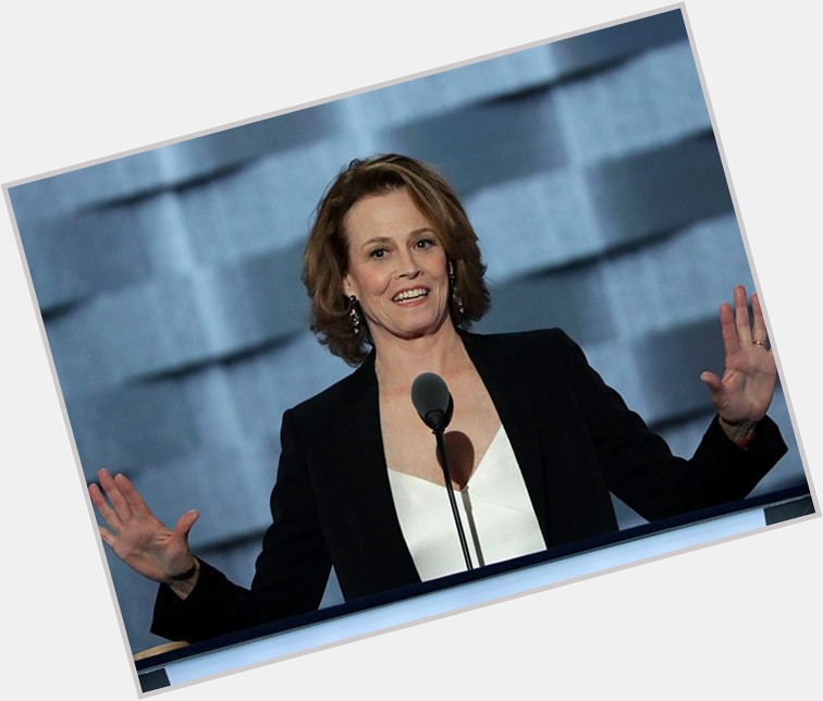 \"Hillary Clinton; she gets it. She cares. She is committed.\"

Happy birthday, Sigourney! 
