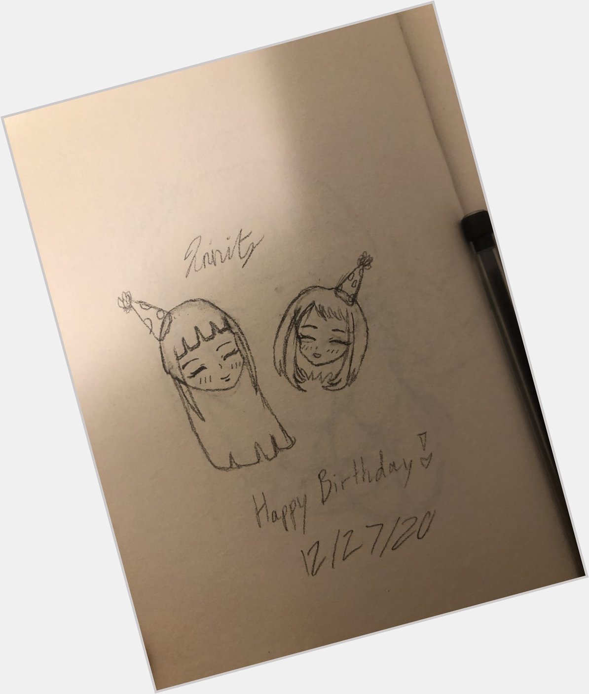 Happy birthday to Hinata Hyuga (Naruto) & Ochako Uraraka! (BNH/MHA) <3 a quick sketch btw!  