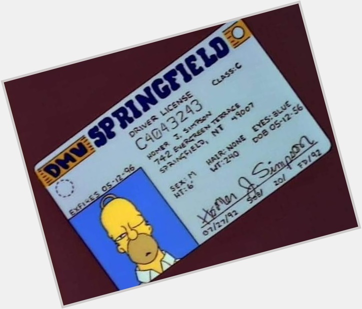 Happy Birthday to Homer Simpson! Turns 65 today but still looks looks 33! 