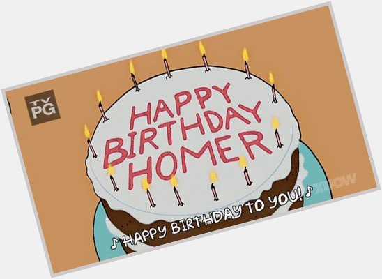 Happy birthday Homer Simpson!! 