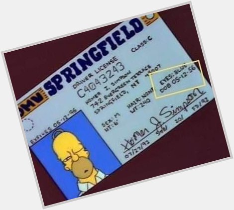 Happy birthday Homer Simpson! Oh and also my husband 