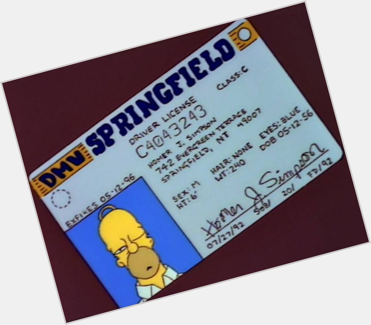 Happy birthday Homer Simpson! 