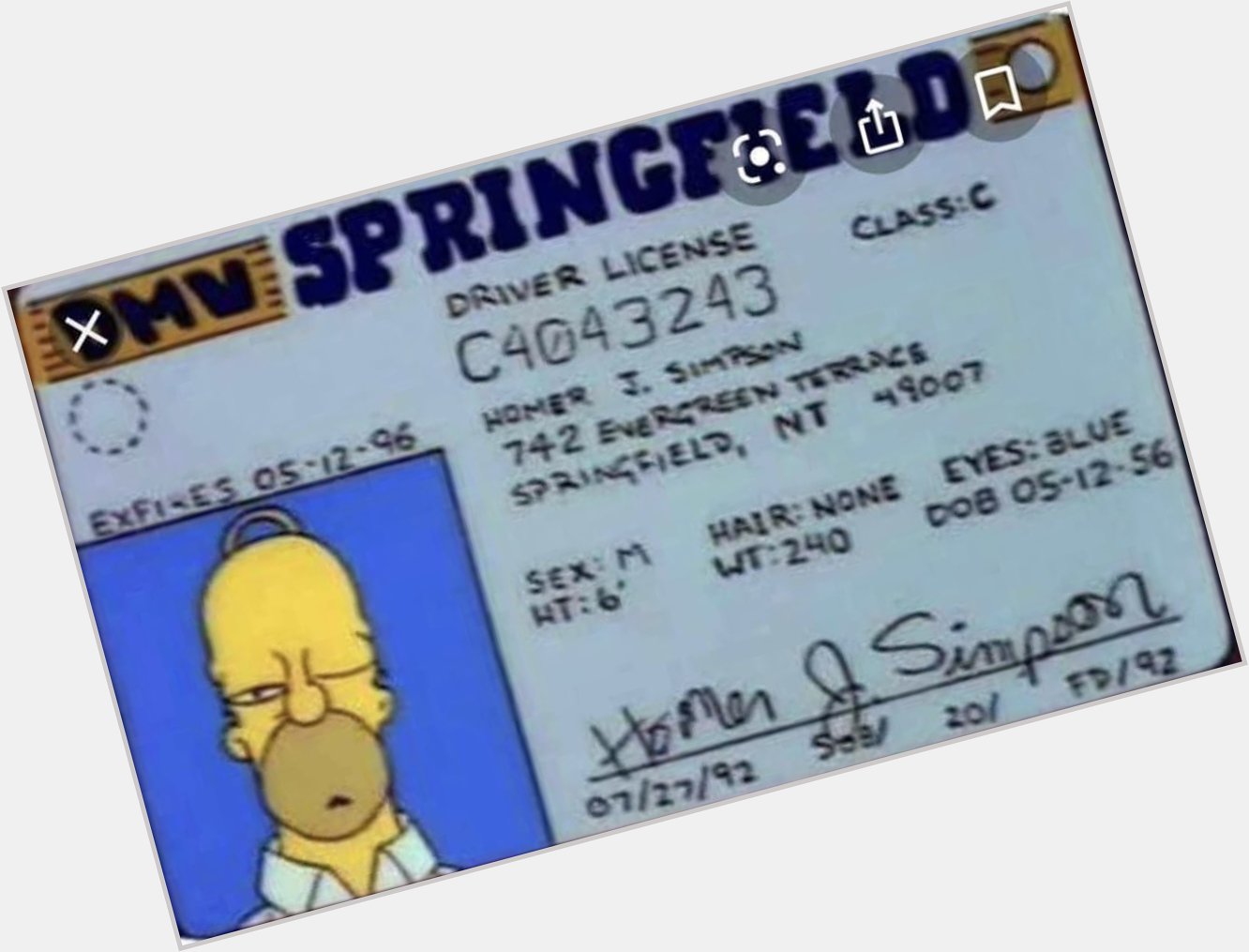 Happy belated 66th birthday Homer Simpson. 