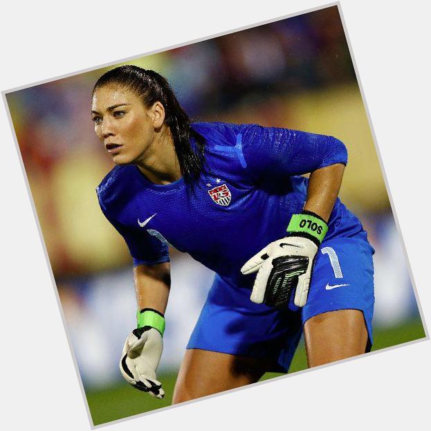Happy birthday to Hope Solo. She\s a keeper. 