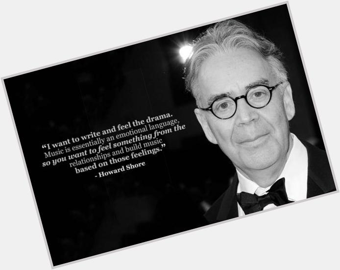 Happy birthday Howard Shore - born on this day in 1946! 