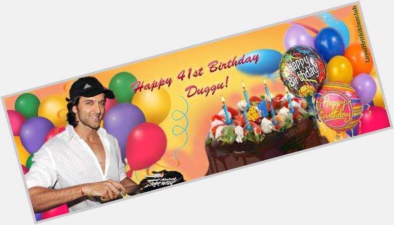 HAPPY BIRTHDAY to our Ever So Young, Adorable My Beloved Sweetest Heart Happy Birthday Hrithik Roshan. 