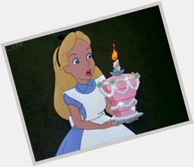 Nuevo Gif disney, birthday, happy birthday, cake, alice in wonderland, happy b via Giphy  