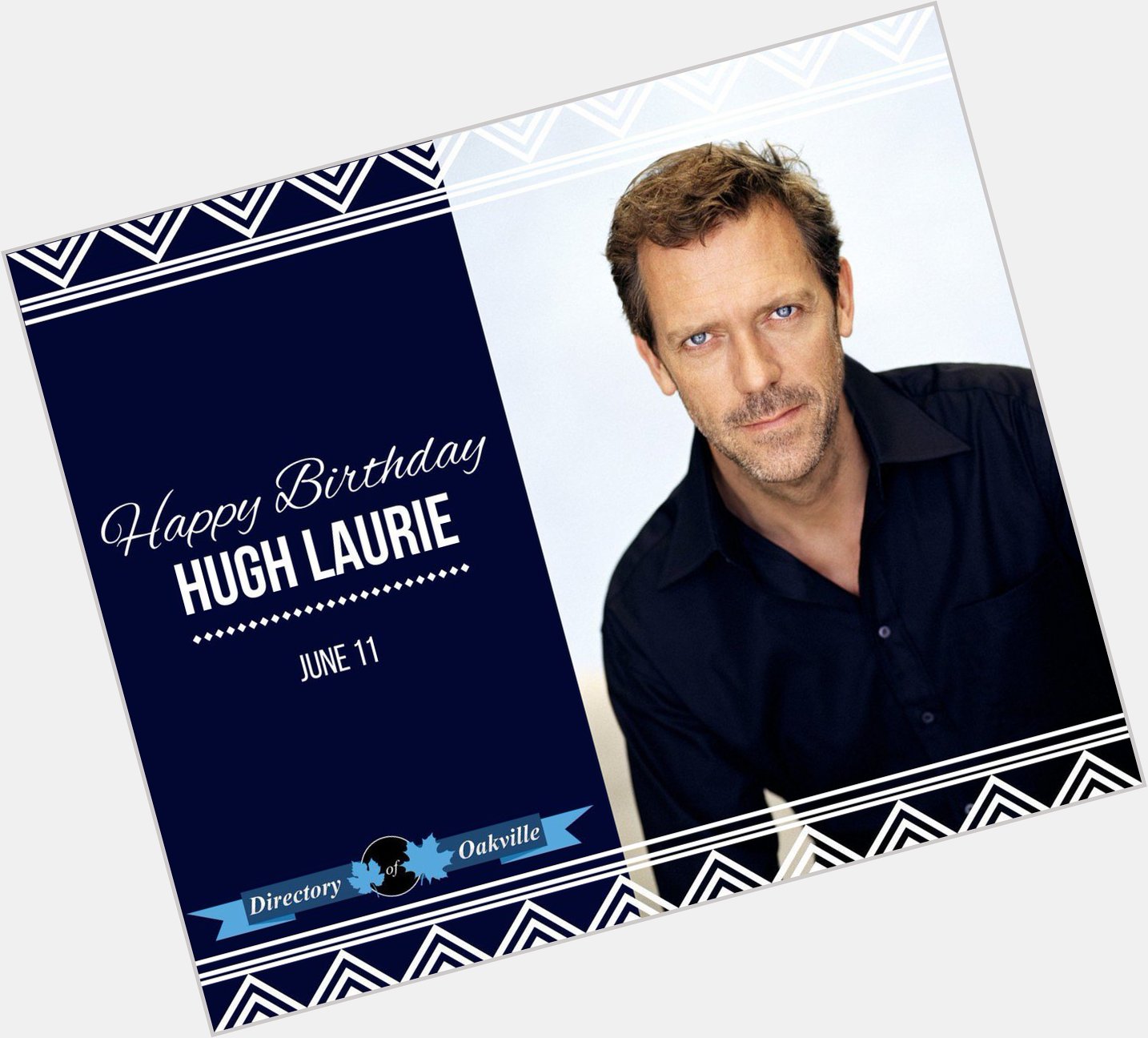 Happy Birthday!
Hugh Laurie born 11, 1959 