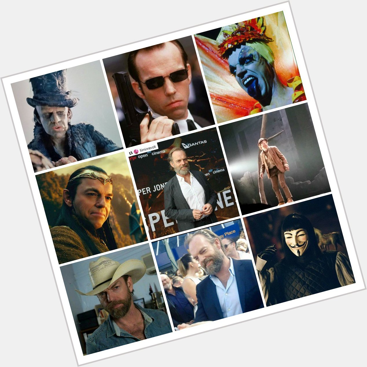 Joyeux anniversaire à Hugo Weaving buon compleanno baci  happy birthday            