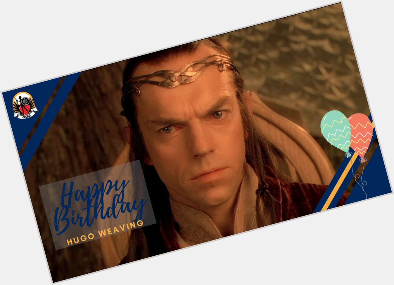 Happy Birthday to Hugo Weaving, a.k.a. Elrond, a.k.a. Agent Smith!   