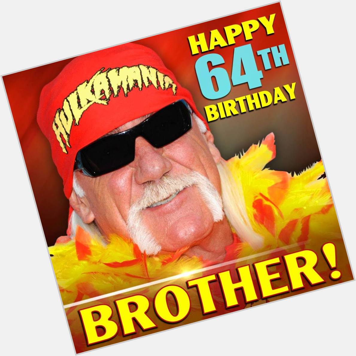 HAPPY BIRTHDAY, BROTHER! Hulk Hogan turns 64 today. 
