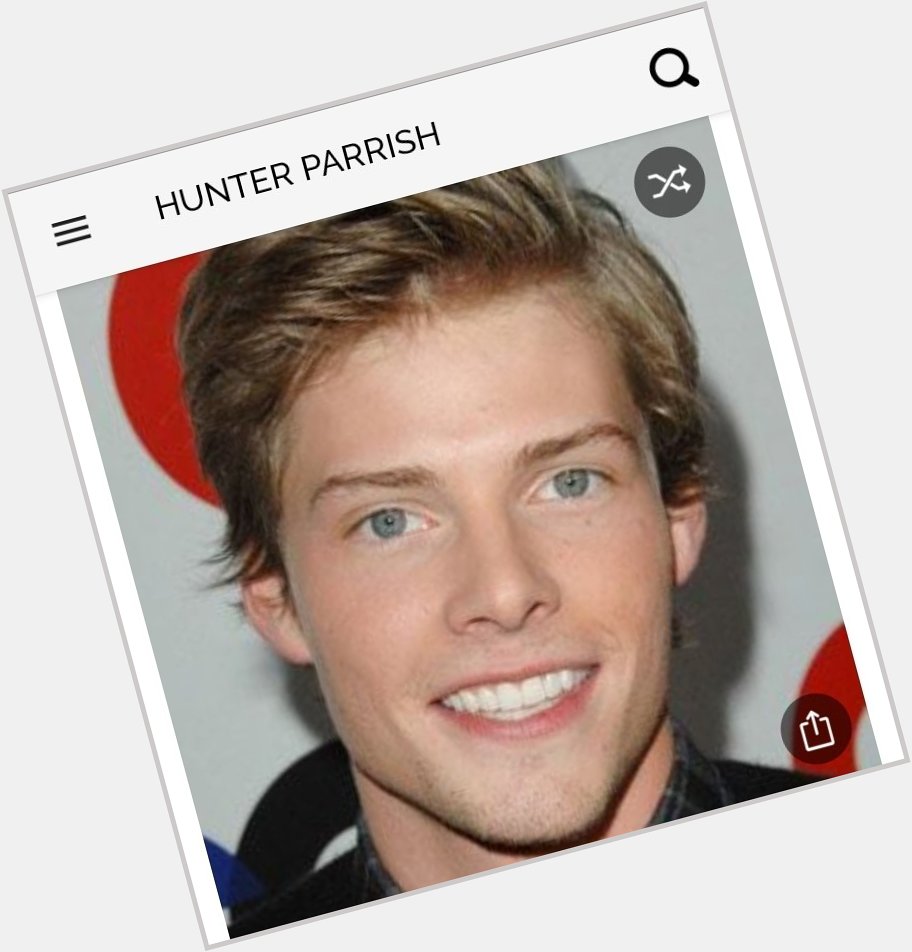 Happy birthday to this great actor.  Happy birthday to Hunter Parrish 
