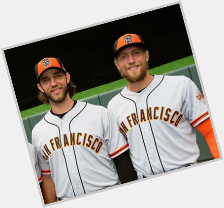 Happy Monday! In honor of Hunter Pence\s birthday, here\s a pic of him and Madison Bumgarner! 