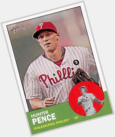 Happy 36th birthday to 2011-12 Phillies outfielder Hunter Pence.
(2012 Topps Heritage) 